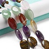 Natural Amethyst & Crystal Quartz & Green Aventurine & Carnelian & Tiger Eye Beads Strands G-P528-M20-01-2
