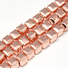 Electroplate Non-magnetic Synthetic Hematite Beads Strands G-Q465-41RG-1