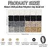 DIY Polymer Clay Beads & CCB Plastic Beads Bracelets Making Kits DIY-YW0012-06B-3