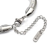 304 Stainless Steel Bracelets BJEW-R003-05P-01-3
