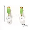 Round Imitation Pearl Hoop Earrings for Women IR2603-2-1
