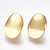 Brass Clip-on Earring Findings KK-T038-246G-1