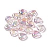 UV Plating Rainbow Iridescent Acrylic Beads PACR-H001-10-2