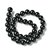 Natural Black Onyx Round Beads Strand G-L087-12mm-01-4