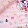 80Pcs AB Color Plated Opaque Acrylic Beads OACR-SP0002-45B-4