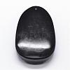 Natural Obsidian Carven Pendants G-A169-026H-2