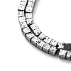 Electroplated Natural Lava Rock Beads Strands G-A256-B01-02E-2
