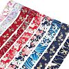 Japanese Kimono Style Floral Cotton Ribbon OCOR-FG0001-07-1