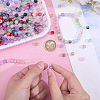 400Pcs 8 Colors Transparent Crackle Acrylic Beads DACR-ME0001-01-3