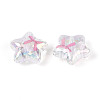 UV Plating Printed Transparent Acrylic Beads PACR-N017-01A-2