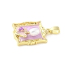 Brass Enamel Pendants KK-Z101-09G-D01-2