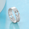 Hollow Out Spider 201 Stainless Steel Finger Rings FS-WG97E57-04-2