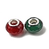 Faceted Resin European Beads RESI-C063-01G-2