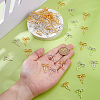 100Pcs 2 Colors Tibetan Style Alloy Pendants FIND-FH0011-77-3