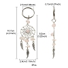 Natural Chip Rose Quartz Keychain KEYC-YW0001-01-5