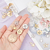 24Pcs 3 Style 201 Stainless Steel Pendants STAS-DC0006-09-2