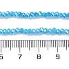 Baking Electroplate Glass Beads Strands X-DGLA-A039-J2MM-B12-4