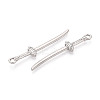 304 Stainless Steel Pendants STAS-N114-60P-2