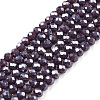 Electroplate Glass Beads Strands EGLA-A044-P2mm-A11-1