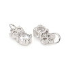 Brass Micro Pave Cubic Zirconia Charms ZIRC-L096-13P-2