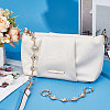 Rhombus & Flat Round Aolly Pave Crystal Rhinestone Bag Extension Chains FIND-WH0152-600G-2