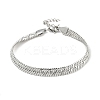 Non-Tarnish 304 Stainless Steel Herringbone Chain Bracelet BJEW-D028-02C-03P-1