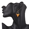Handmade Glass Seed Beads Rhombus Dangle Earrings EJEW-MZ00542-03-3