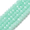 Baking Paint Imitation Jade Glass Bead Strands DGLA-A034-J6MM-A22-1