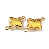 Glass Connector Charms KK-WH0035-75LG-09-1
