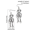Halloween Cartoon Acrylic Skeleton Dangle Earrings for Women QK1762-1-2