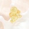 Ocean Brass Cuff Open Rings KK-CBA5A76-04G-01-3