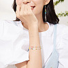 7 Strands 7 Colors Electroplate Glass Beads Strands GLAA-TA0001-72-9