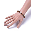 Natural Tiger Eye Stretch Bracelets BJEW-JB04492-04-4