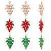 6Pcs 3 Colors Glass Pendants GLAA-AR0001-83-1
