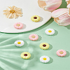 9Pcs 3 Colors Food Grade Eco-Friendly Silicone Beads SIL-LP0001-02-3