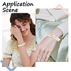 8Pcs Brass Micro Pave Cubic Zirconia Spacer Bars ZIRC-BBC0002-04-5
