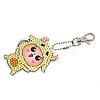 DIY Constellations Pattern Cartoon Keychain Diamond Painting Kits ZODI-PW0001-107J-1