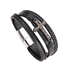 PU Leather Multi-strand Bracelets PW-WGD7CFC-01-1