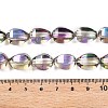 Electroplate Glass Beads Strands EGLA-T028-01J-4