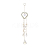 Glass Teardrop & Star Window Hanging Suncatchers HJEW-JM00905-04-2