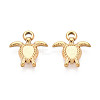 304 Stainless Steel Turtle Charms STAS-T072-53G-1