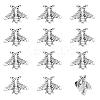 CHGCRAFT 12Pcs Alloy Bees Lapel Pin JEWB-CA0001-36AS-1