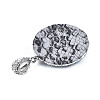 Polymer Clay Rhinestone Pendants RB-S056-14A-P-3