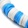 7Pcs 7 Style Polymer Clay Heishi Surfer Stretch Bracelets Set BJEW-SW00088-01-3