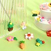 28Pcs 14 Styles Opaque Resin Pendants RESI-CJ0002-54-6