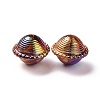 UV Plating Rainbow Iridescent Acrylic Beads PACR-H003-09-2