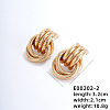 Fashionable Crossed Brass Stud Earrings Hip-hop Personality Trendy Ear Jewelry XX0906-5-1
