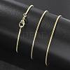 1.5mm Rack Plating Brass Snake Chain Necklaces for Women Men MAK-L044-13G-2