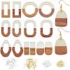 DIY Wooden Dangle Earring Making Kits DIY-OC0007-03-1