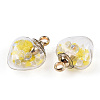 Glow in the Dark Luminous Glass Pendants GLAA-YWC0001-01D-3